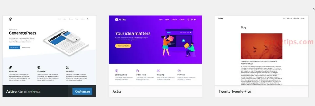 刪除 WordPress 主題