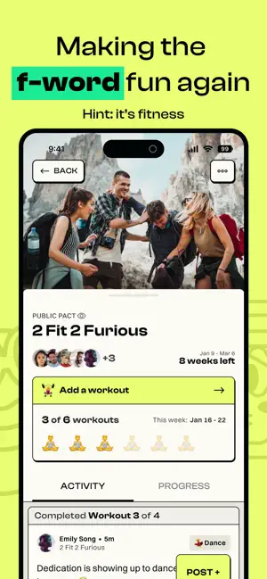 Fitness Pact: Get Fit Together - 和朋友一起健身，讓運動變得有趣！原價 $99.99，終生版限時免費iOS APP