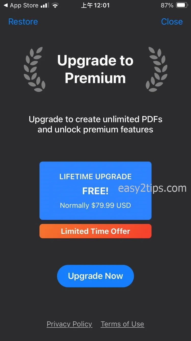 Photos to PDF Converter - 高效批量轉換照片為 PDF！原價 $79.99，終生版限時免費iOS APP