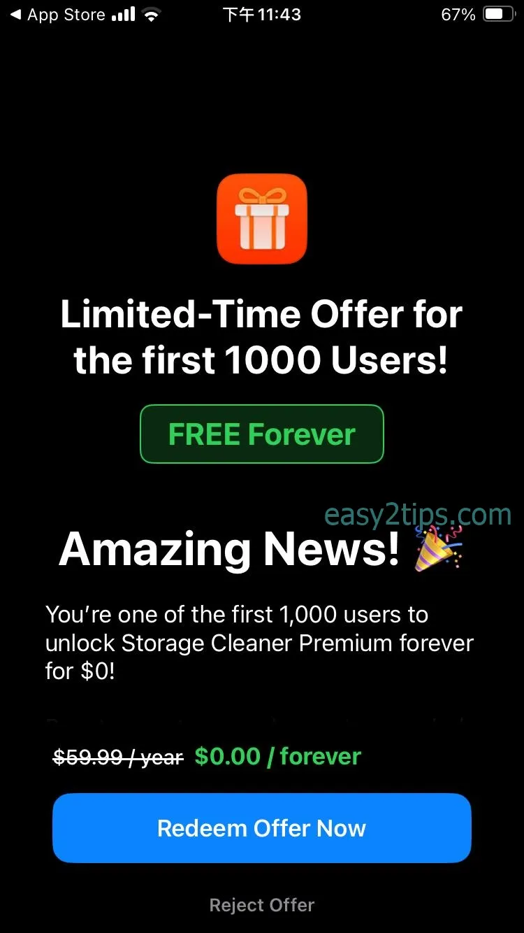 Storage Cleaner - 立刻釋放儲存空間，讓 iPhone 更流暢！！原價 $59.99，終生版限時免費iOS APP