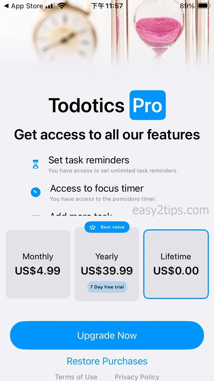 Todotics: To-Do List & Habits - 提升效率與專注的待辦清單 APP！原價 $59.99，終生版限時免費iOS APP
