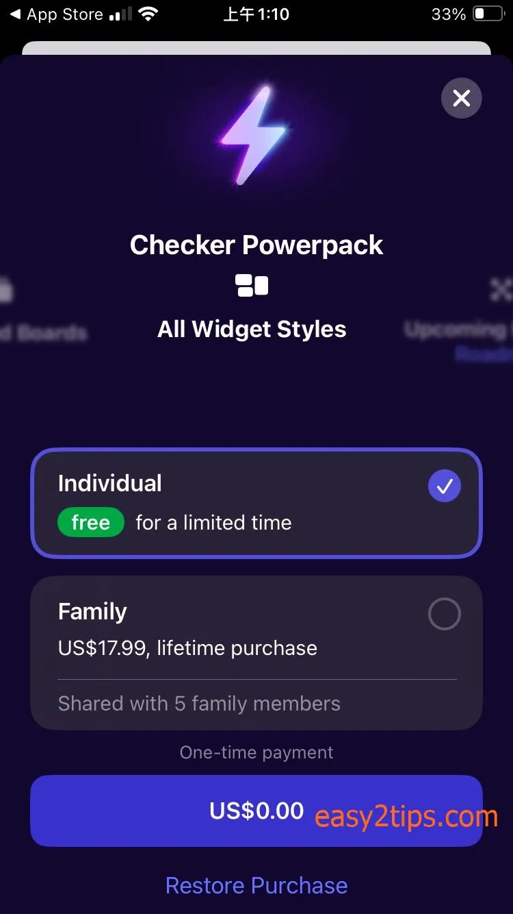 原價 $17.99，終生版限時免費 iOS APP – Habit Tracker - Checker 助你養成好習慣
