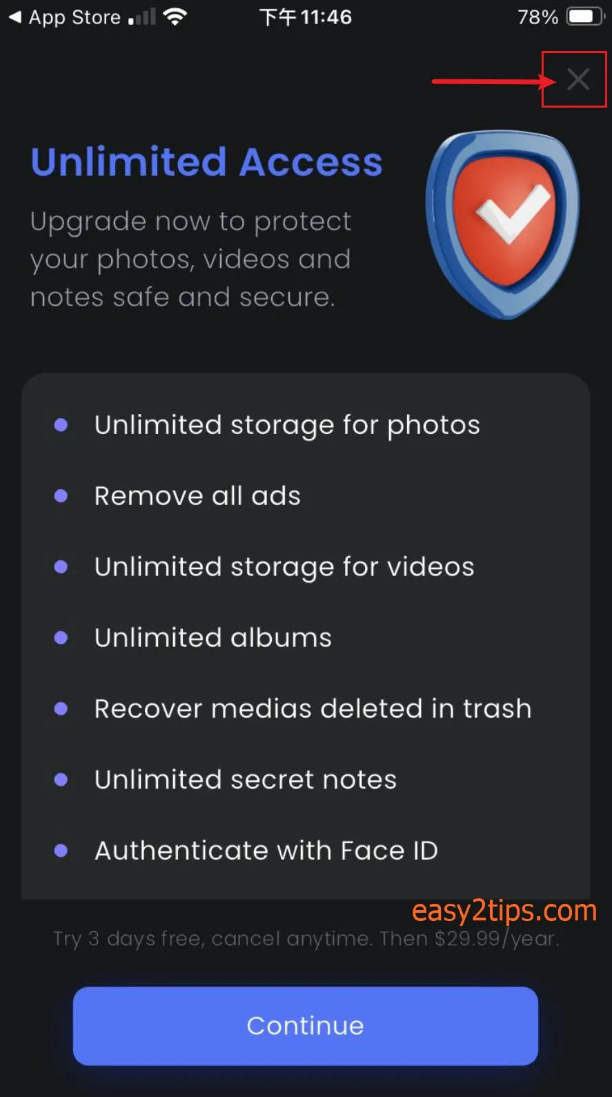 原價 $59.99，終生版限時免費 iOS APP – Secret Photo Vault - Pixafe 隱藏並保護你的私密照片