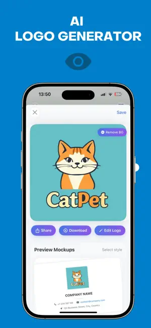 原價 $9.99,終生版限時免費 iOS App – AI Logo Maker -LogoPro 輕鬆打造專屬品牌標誌