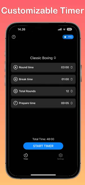 原價 $99.99,終生版限時免費 iOS App – Boxing Timer - Round App 拳擊與運動的最佳計時器