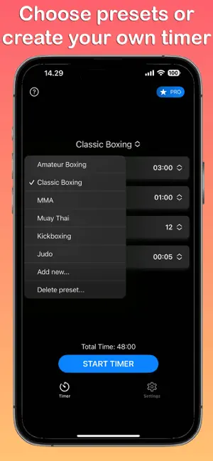 原價 $99.99,終生版限時免費 iOS App – Boxing Timer - Round App 拳擊與運動的最佳計時器