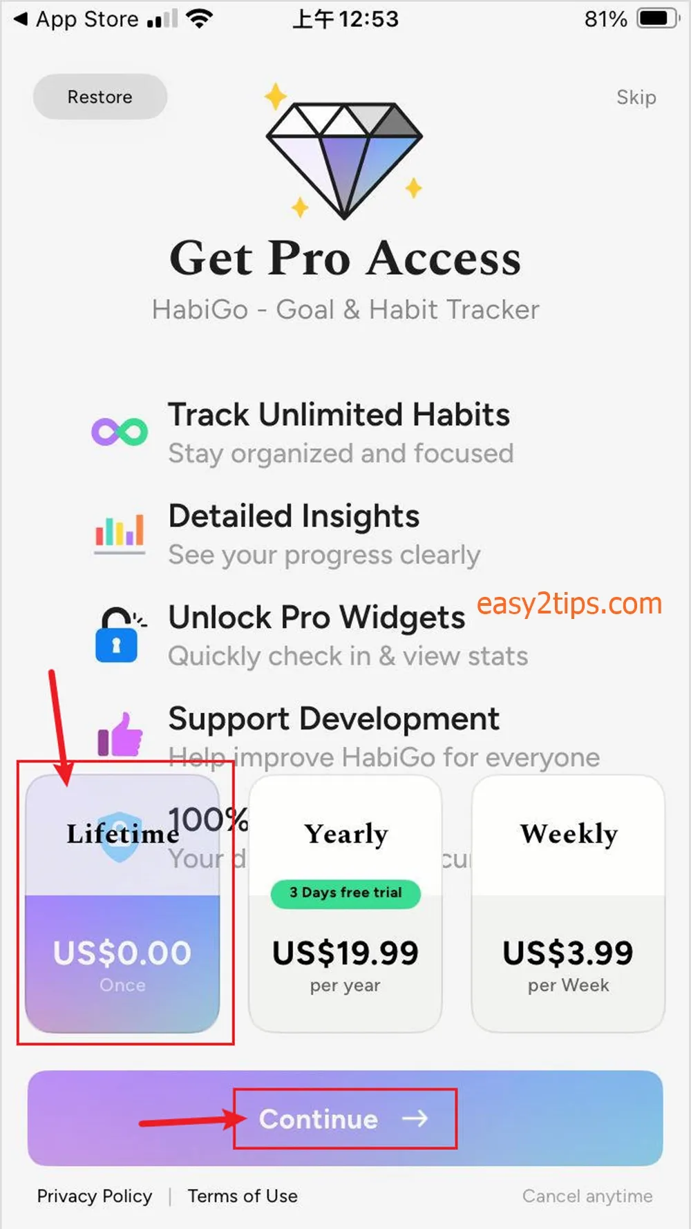 原價 $99.99,終生版限時免費 iOS App – HabiGo 養成好習慣,戒掉壞習慣就這麼簡單