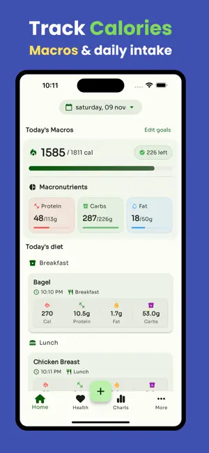 原價 $34.99,終生版限時免費 iOS App – Food Tracker - Caloist 輕鬆掌控你的飲食健康