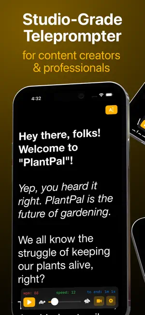 原價 $49.99,終生版限時免費 iOS App:Telepromptr 專業提詞利器