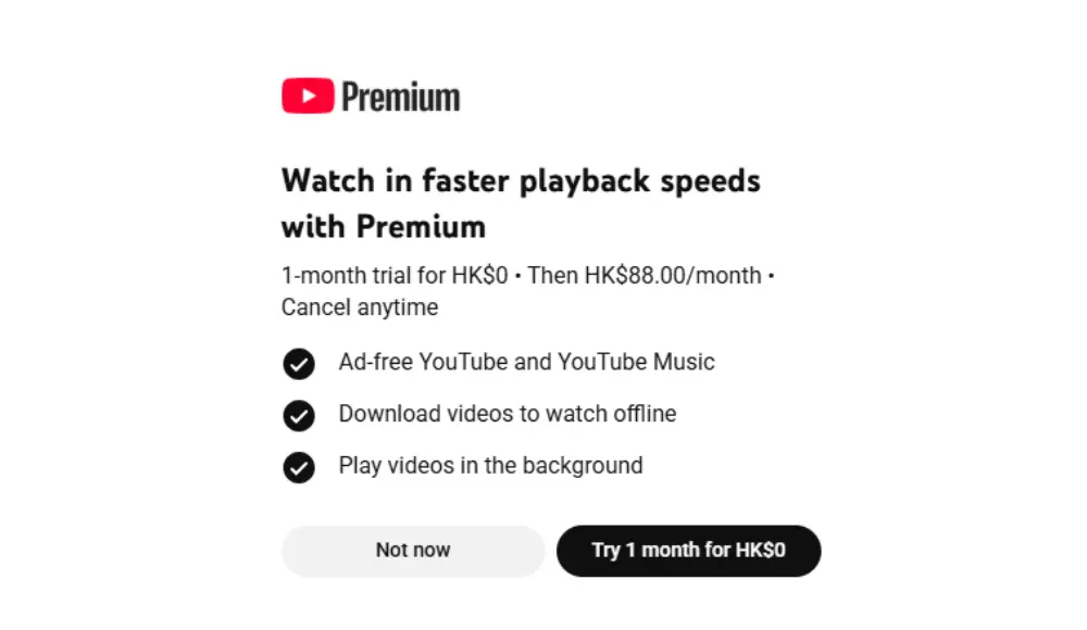 YouTube 播放速度要收費?官方澄清:免費版仍支援 2x、付費解鎖 4x